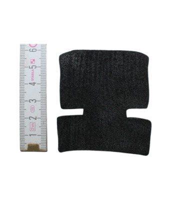 K9002-1 RUBBER MOOS CAOUTCHOUC NATURAL WITH GROOVES 60x50mm 