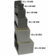 K9007 MOUSSE CAOUTCHOUC NATUREL NOIRE 50X50
