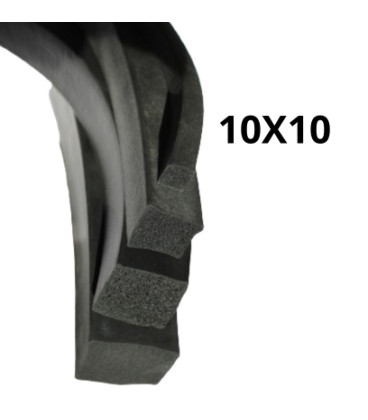 K9003 MOUSSE EPDM NOIRE 10X10