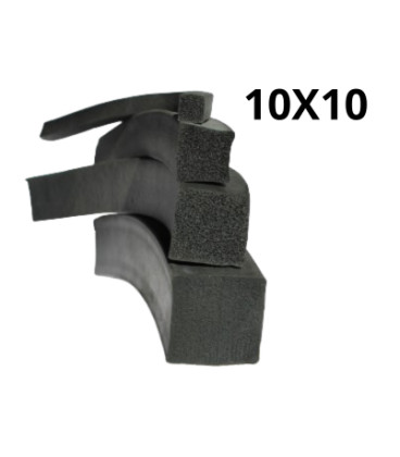 K9003 MOUSSE EPDM NOIRE 10X10