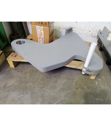 Coupling lever for automatic lifting tongs