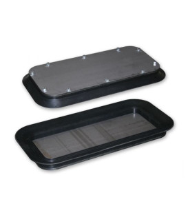 K01810 VENTOUSE SIDERURGIQUE 410 x 810 MM NBR NOIR