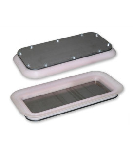 K01812 VENTOUSE SIDERURGIQUE 410 x 810 MM SILICONE TRANSPARENT