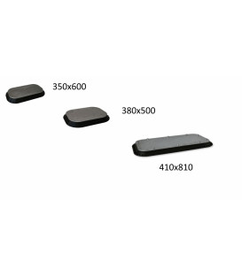 K01812 SUCTION PAD STEEL INDUSTRY 410 x 810 MM TRANSPARENT SILICONE