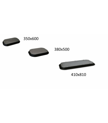 K01600 SUCTION PAD STEEL INDUSTRY 350 x 600 MM BLACK NBR