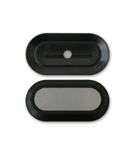 K02100 SUCTION PAD  100 x 200 MM NBR BLACK