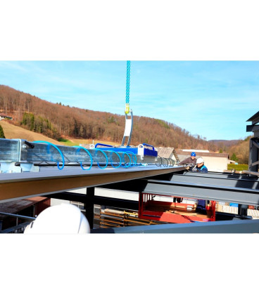  Suction cup lifting device for cladding sheet